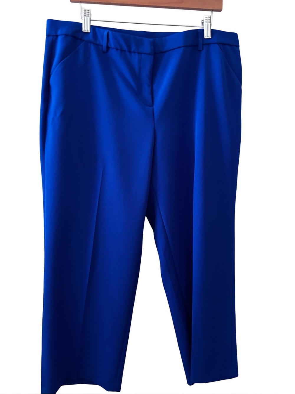 Rafaella Cobalt Straight-Leg Ankle Pants